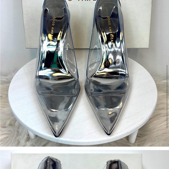 GOOD AMERICAN 🆕 Cinderella Heels. So gorgeous! Size 9.5. NIB! - Picture 5 of 10